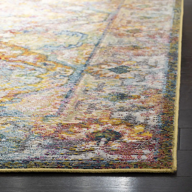 Safavieh Crystal 4'-0" x 6'-0" Rug in Light Blue / Orange