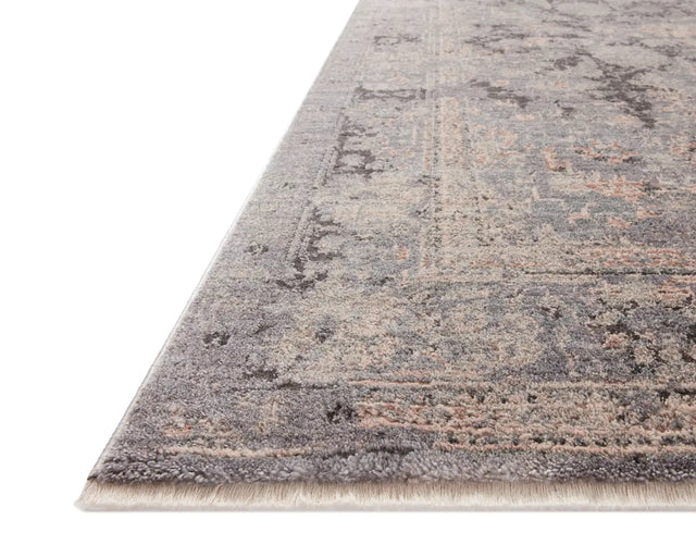 Loloi Sonnet Snn-05 Charcoal/Slate Rug - rug corner