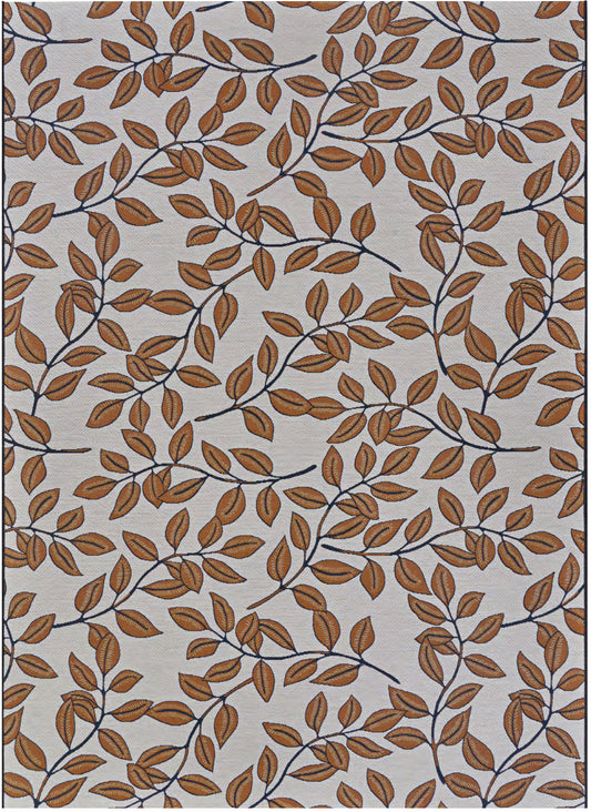 Couristan Dolce Summer Ivy 7512/1345 Ivory Terracotta Area Rug