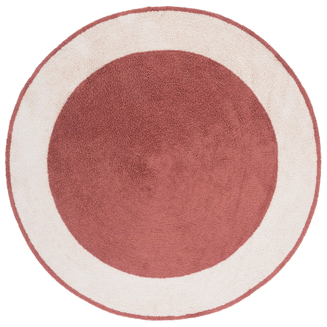 Safavieh Easy Care 5'-0" x 5'-0" Rug in Ivory / Rust