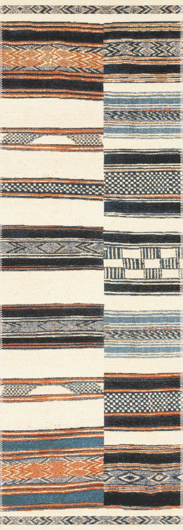 Loloi Mika Mik-04 Ivory / Multi Rugs - runner flat