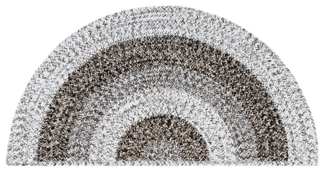 Safavieh Braided 2'-0" x 4'-0" Rug in Ivory / Black