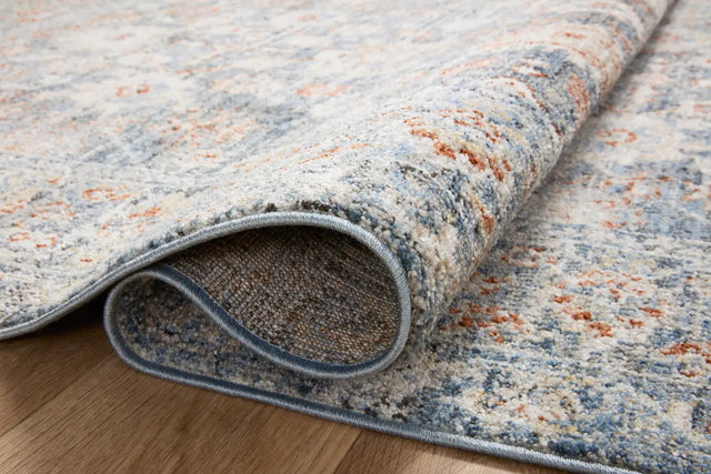 Loloi Odette Odt-07 Sky/Rust Rug - pile height