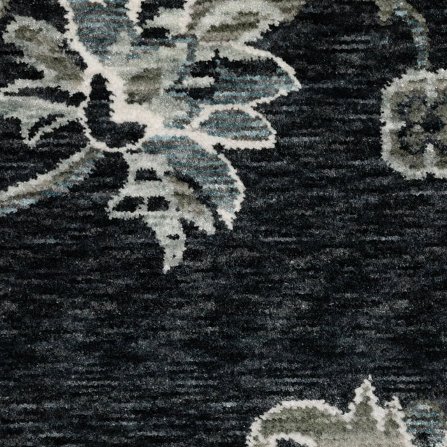 Oriental Weavers Sphinx ECHO ECH05 Blue Floral Rugs - room scene 2