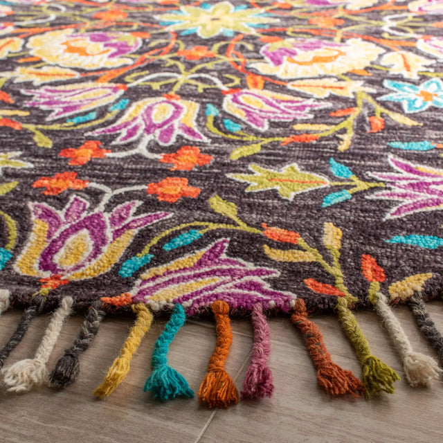 Safavieh Aspen 7'-0" x 7'-0" Rug in Black / Purple