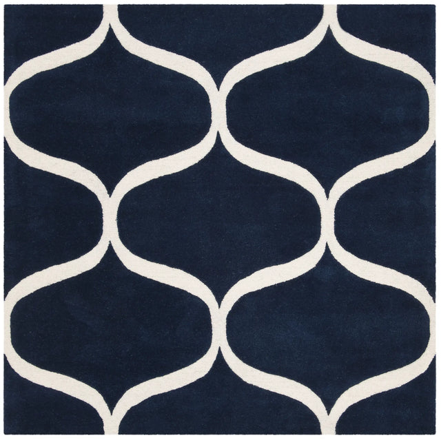 Safavieh Cambridge 6'-0" x 6'-0" Rug in Dark Blue / Ivory