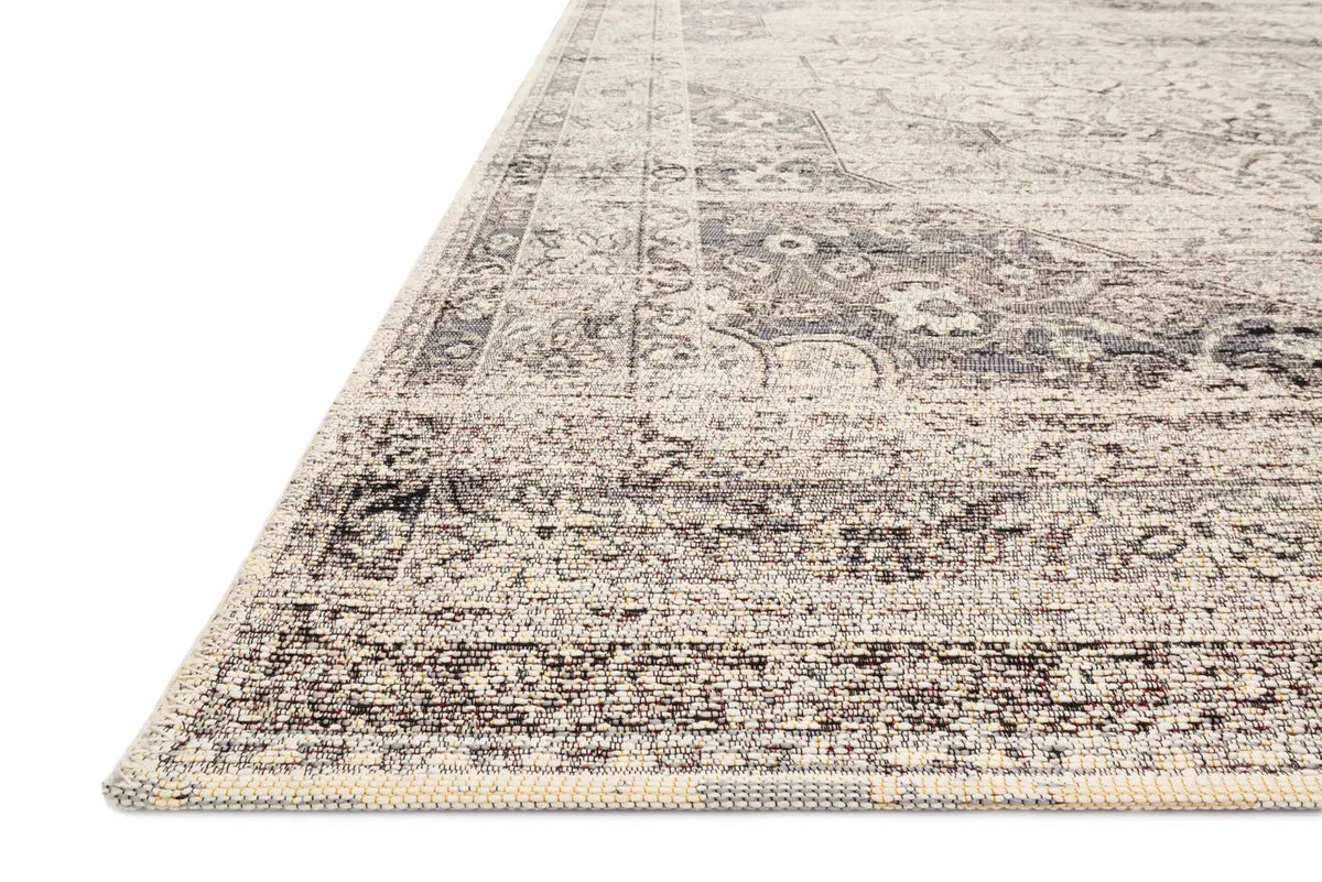 Loloi Mika Mik-12 Stone / Ivory Rugs - rug corner