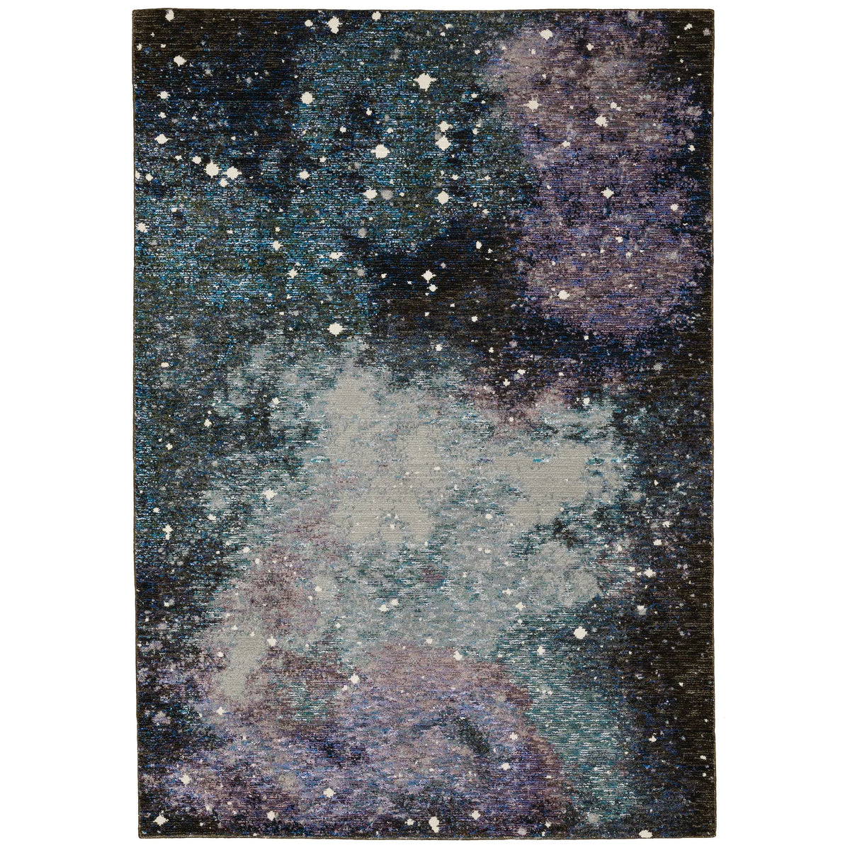 Oriental Weavers Sphinx Evolution 0958A Midnight/ Purple Rugs - main flat
