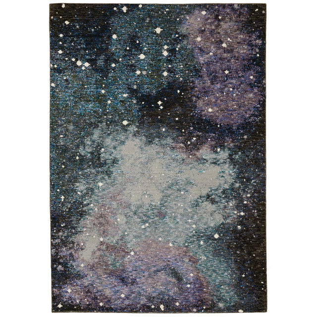 Oriental Weavers Sphinx Evolution 0958A Midnight/ Purple Rugs - main flat