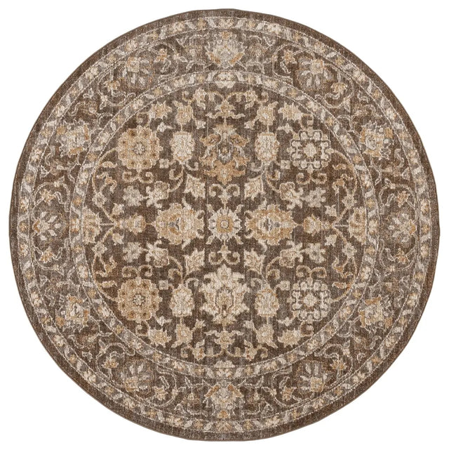 Safavieh Hazel 500 6'-0" x 6'-0" Rug in Brown / Ivory