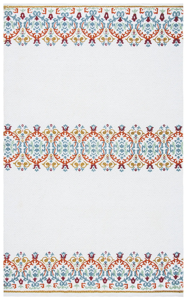 Safavieh Cedar Brook 4'-0" x 6'-0" Rug in Ivory / Orange
