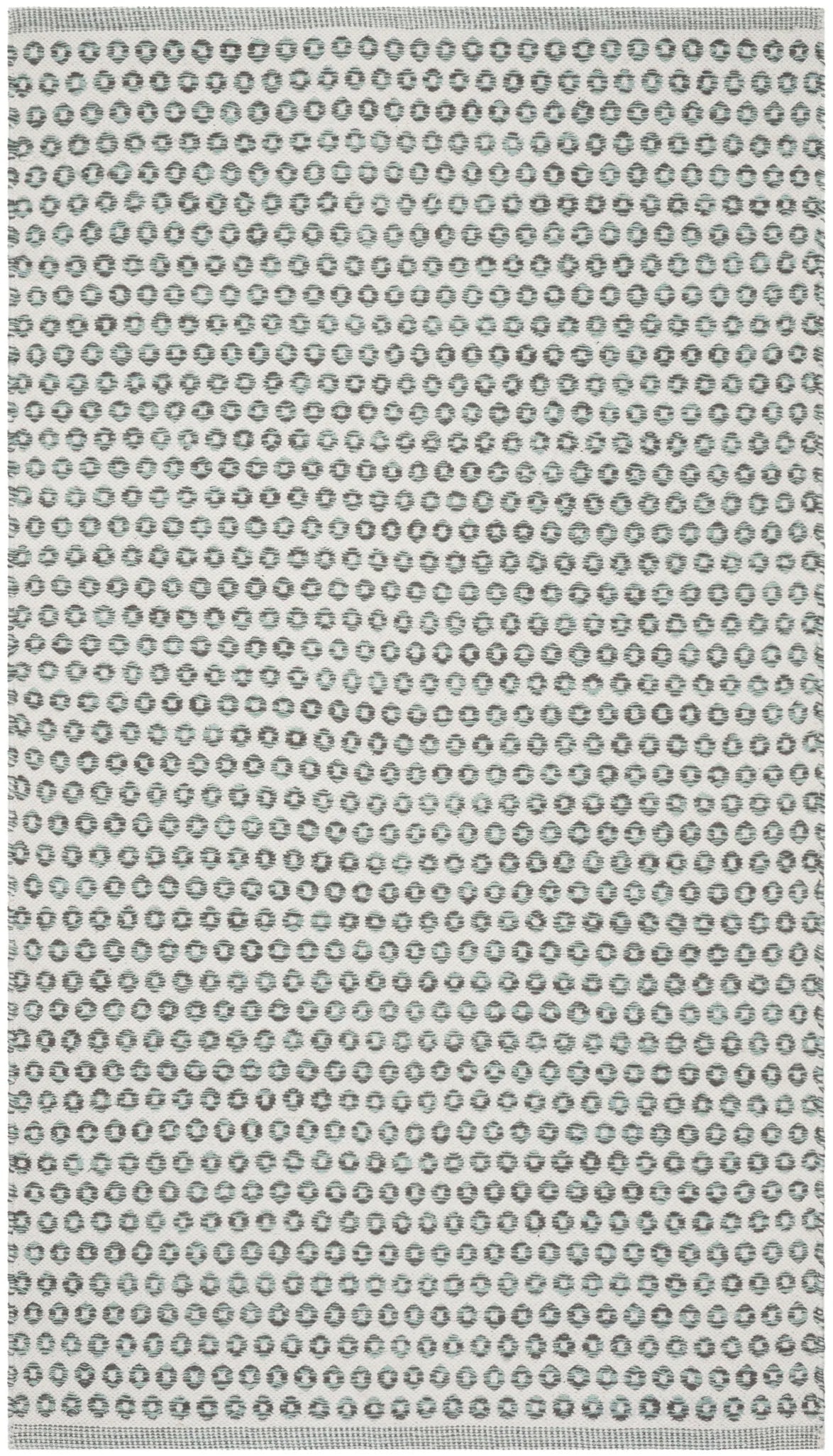 Safavieh Montauk 3'-0" x 5'-0" Rug in Slate / Ivory