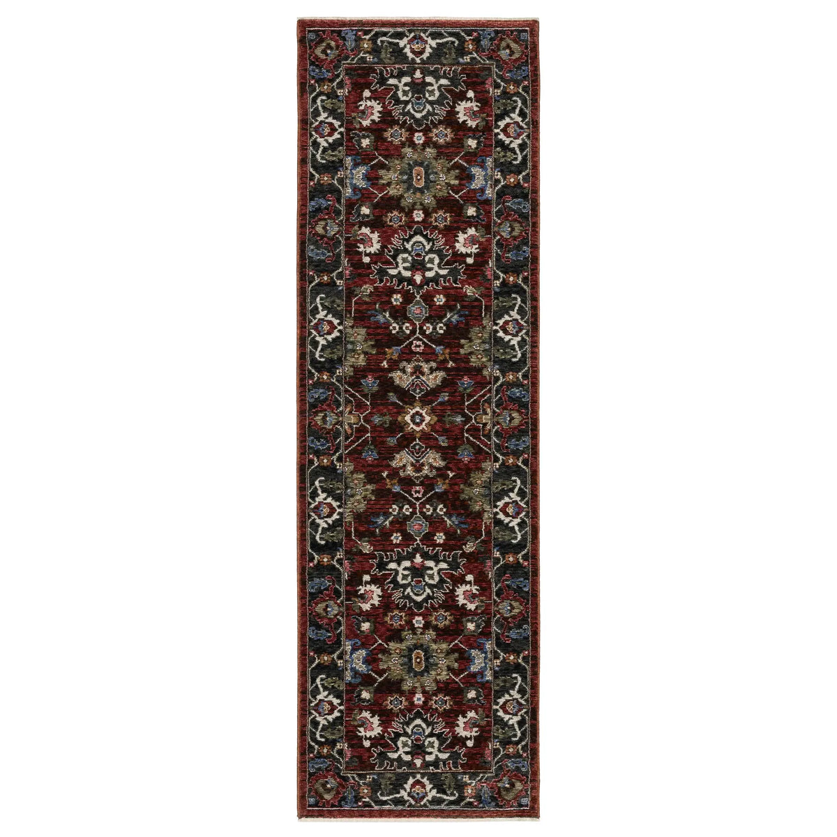 Oriental Weavers Sphinx HASTINGS HA03V Red Floral Rugs - runner