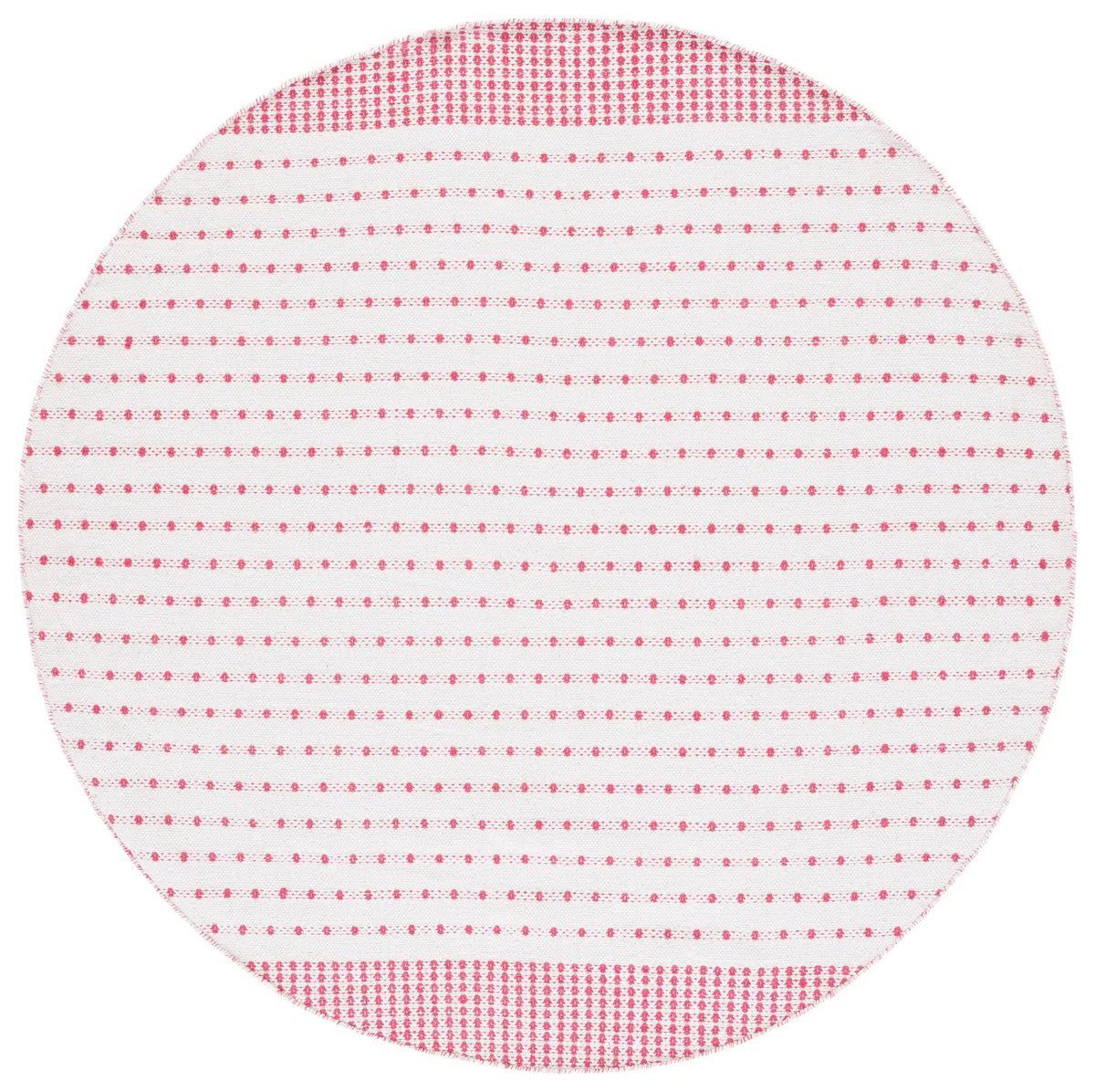 Safavieh Montauk 6'-0" x 6'-0" Rug in Red / Ivory