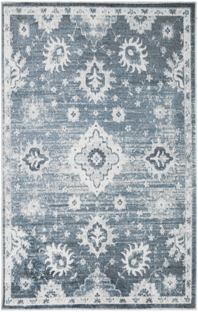 Nourison Astra Machine Washable ASW19 Machine Made Denim Rug