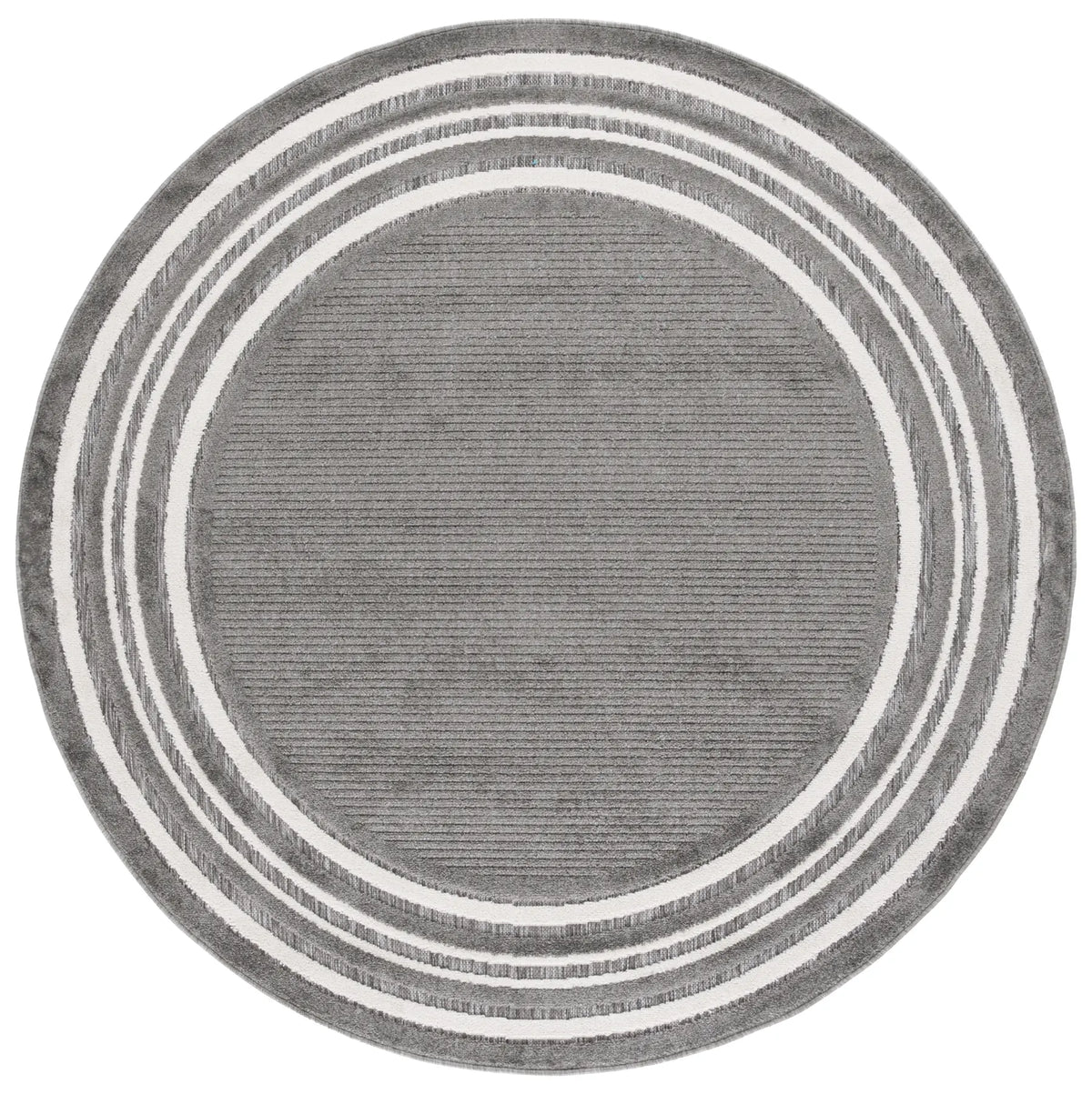 Safavieh Cabana 6'-7" x 6'-7" Rug in Grey / Ivory