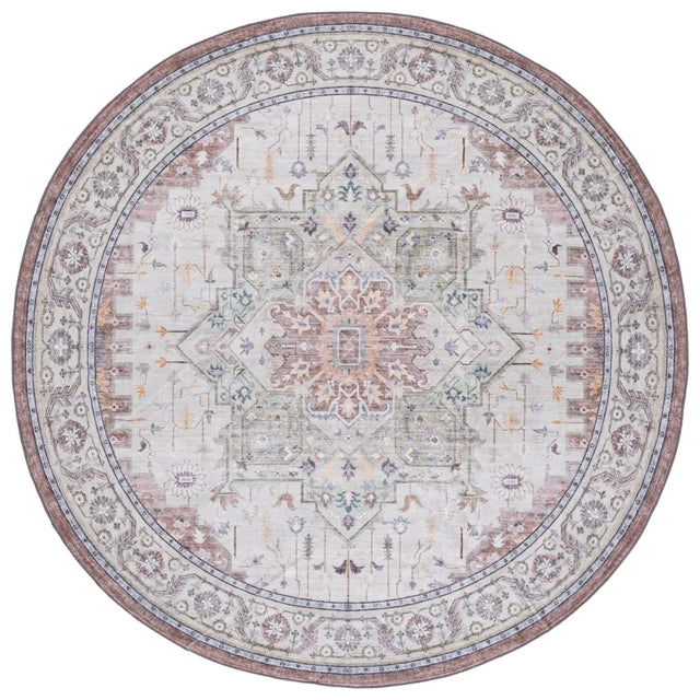 Safavieh Arizona 6'-0" x 6'-0" Rug in Beige Green / Brown