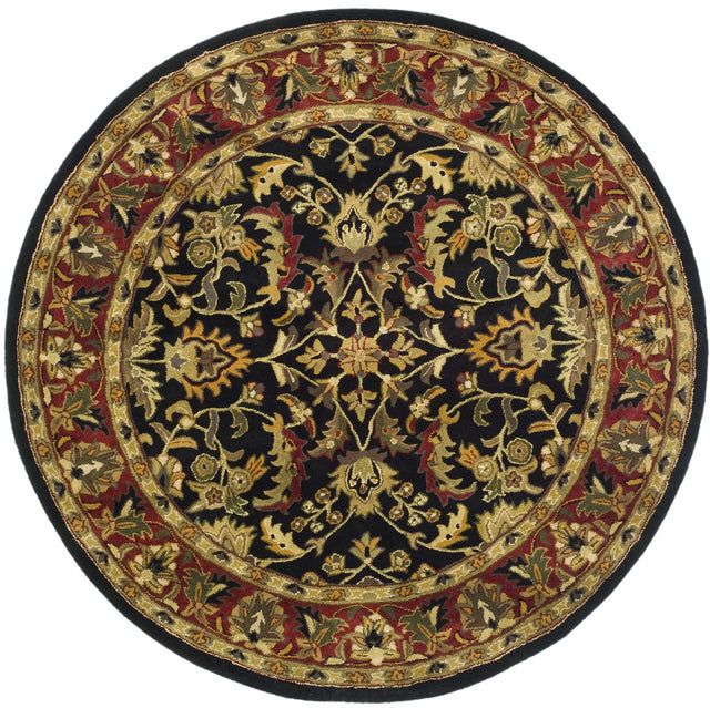 Safavieh Heritage 6'-0" x 6'-0" Rug in Black / Red