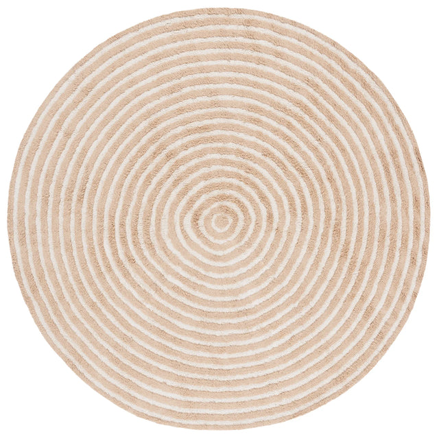 Safavieh Easy Care 6'-0" x 6'-0" Rug in Orange / Ivory