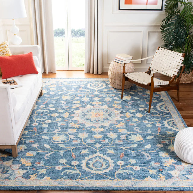 Safavieh Blossom 8'-0" x 10'-0" Rug in Navy / Multi