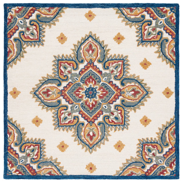 Safavieh Blossom 6'-0" x 6'-0" Rug in Ivory / Green
