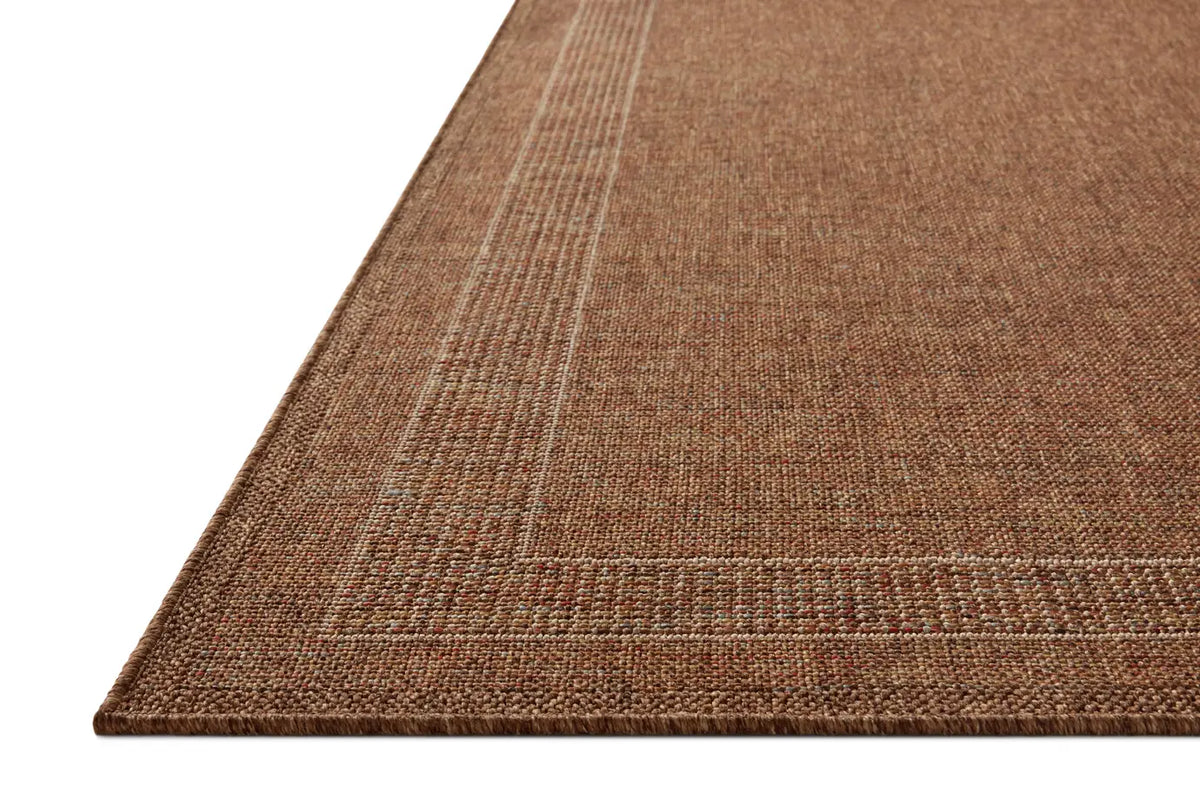 Loloi Merrick Mer-07 Cinnamon/Multi Rug - rug corner