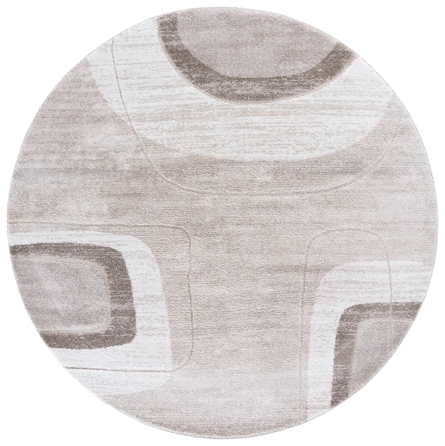 Safavieh Northport 800 6'-7" x 6'-7" Rug in Taupe / Ivory