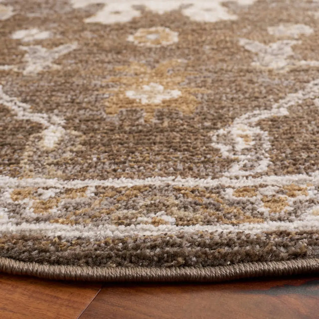 Safavieh Hazel 500 6'-0" x 6'-0" Rug in Brown / Ivory