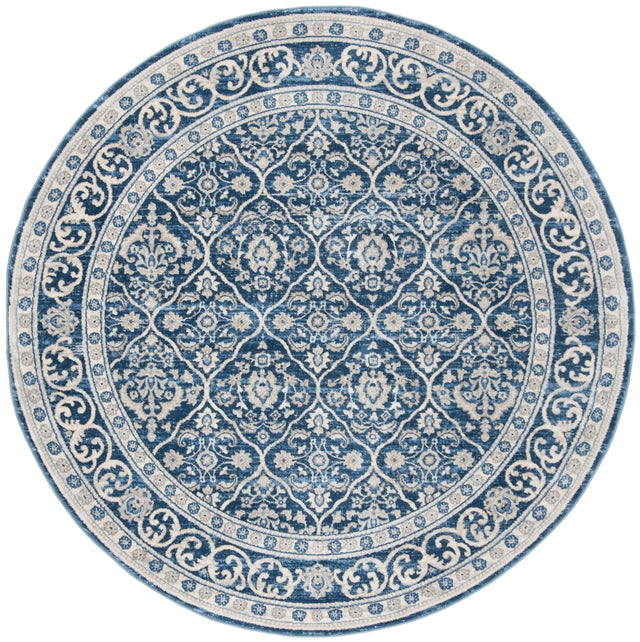 Safavieh Brentwood 5'-0" x 5'-0" Rug in Navy / Light Grey