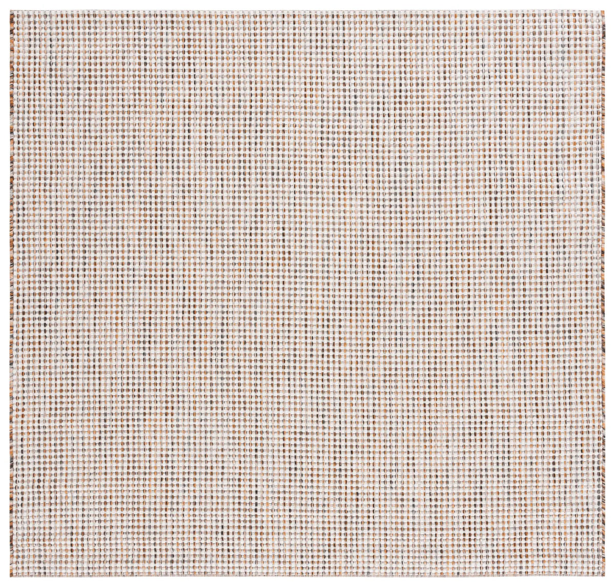 Safavieh Courtyard 6'-7" x 6'-7" Rug in Ivory Grey / Rust