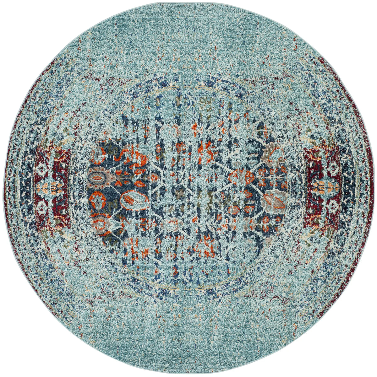 Safavieh Monaco 5'-0" x 5'-0" Rug in Blue / Multi