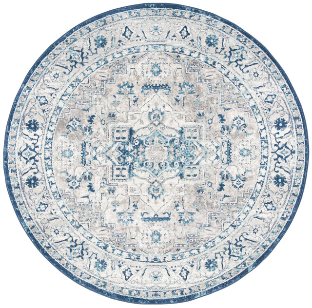 Safavieh Brentwood 10'-0" x 10'-0" Rug in Light Grey / Blue