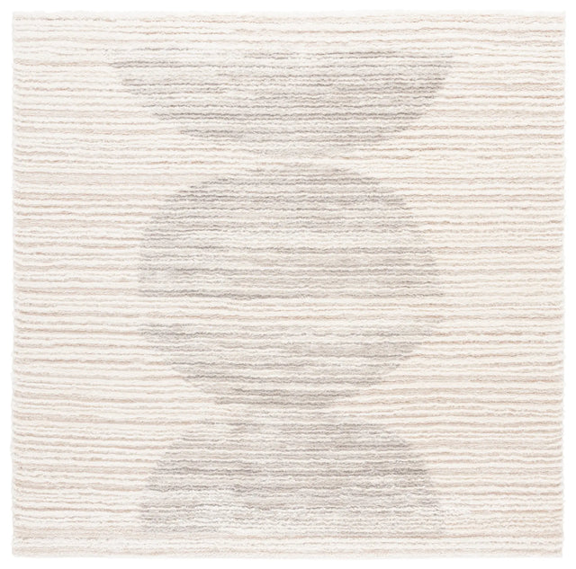 Safavieh Seattle Shag 900 6'-7" x 6'-7" Rug in Ivory / Grey