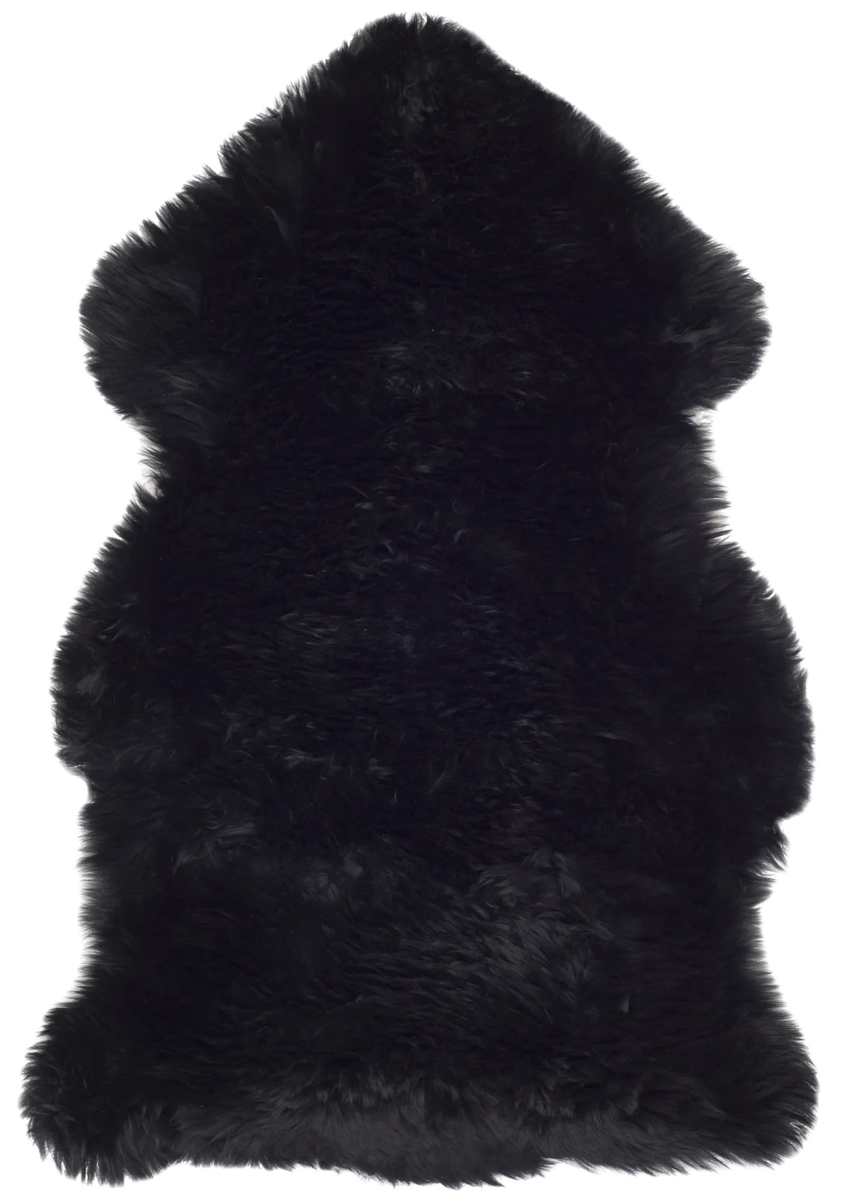 Safavieh Sheep Skin 2'-0" x 3'-0" Rug in Midnight Black