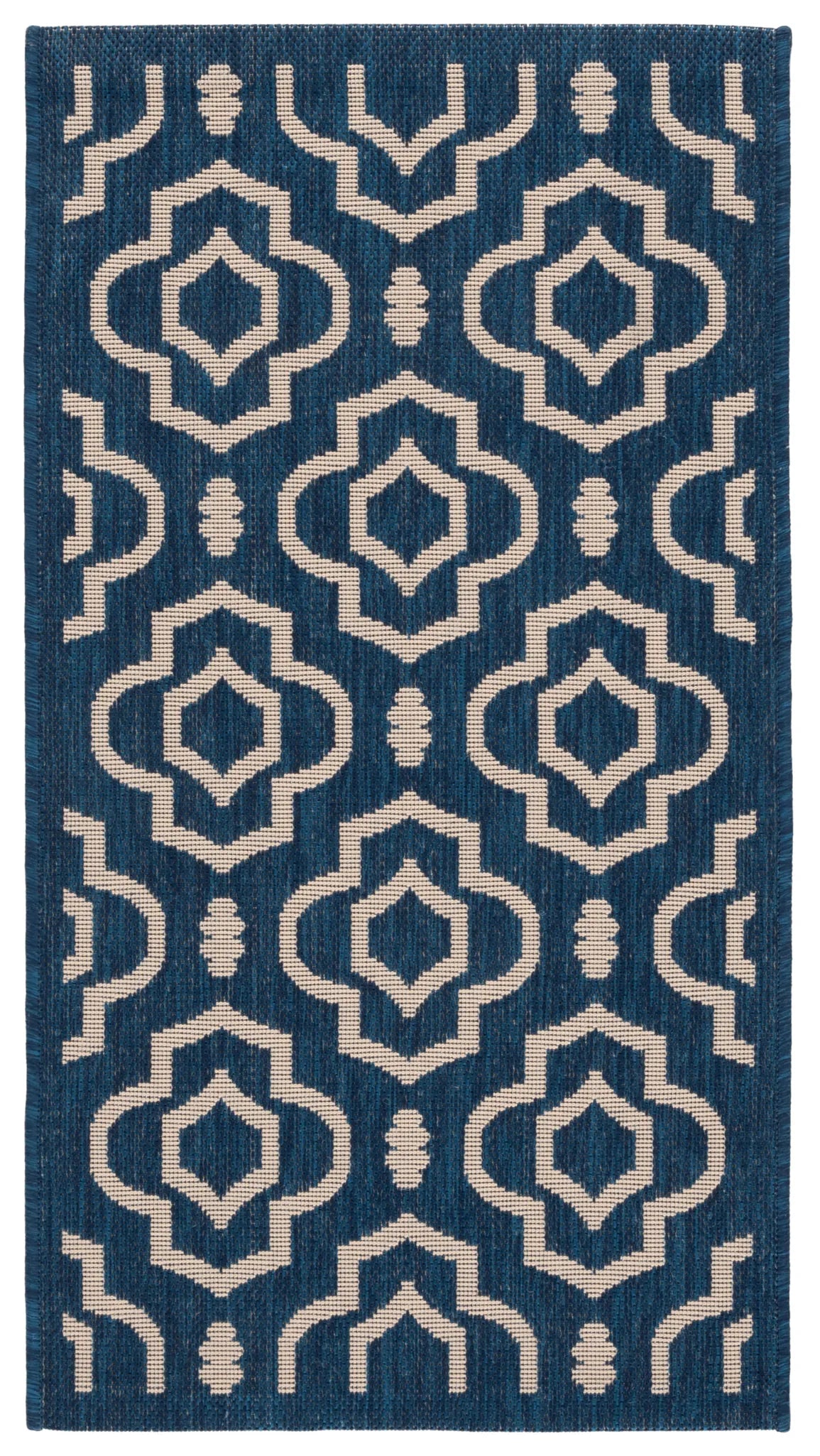 Safavieh Courtyard 2'-0" x 3'-7" Rug in Navy / Beige