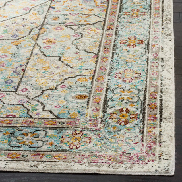 Safavieh Aria 5'-0" x 6'-7" Rug in Cream / Blue