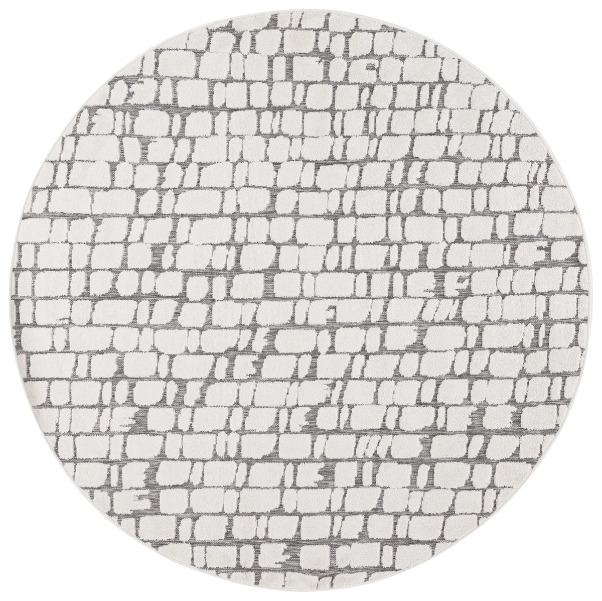 Safavieh Cabana 6'-7" x 6'-7" Rug in Ivory / Grey