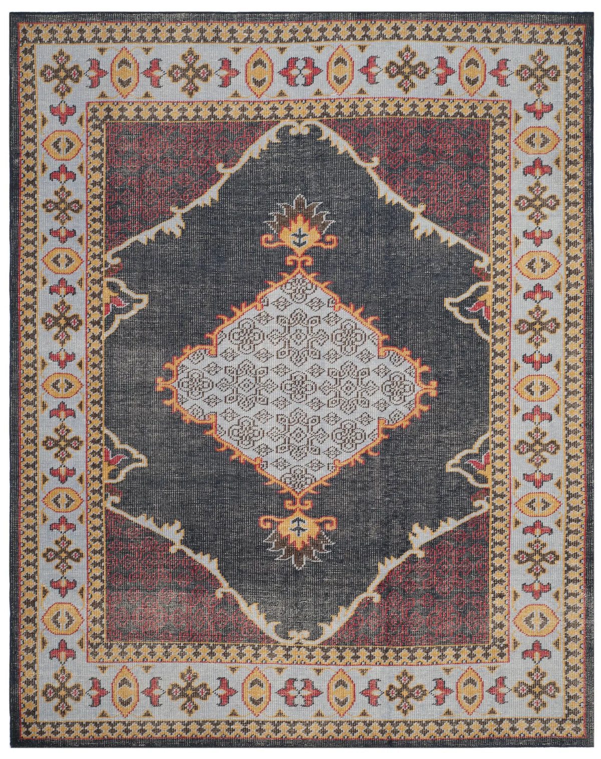 Safavieh Stone Wash 8'-0" x 10'-0" Rug in Blue / Multi