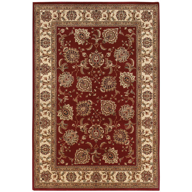 Oriental Weavers Sphinx Ariana 117c3 Red / Ivory Rugs - main flat