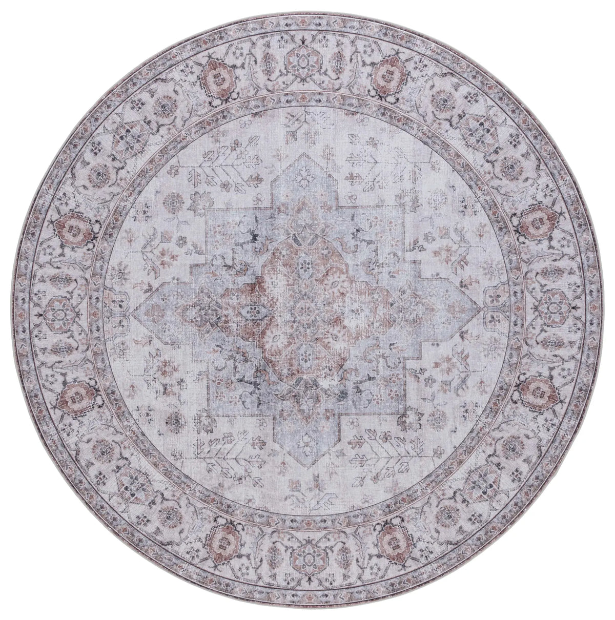 Safavieh Tucson 6'-0" x 6'-0" Rug in Beige / Light Sage