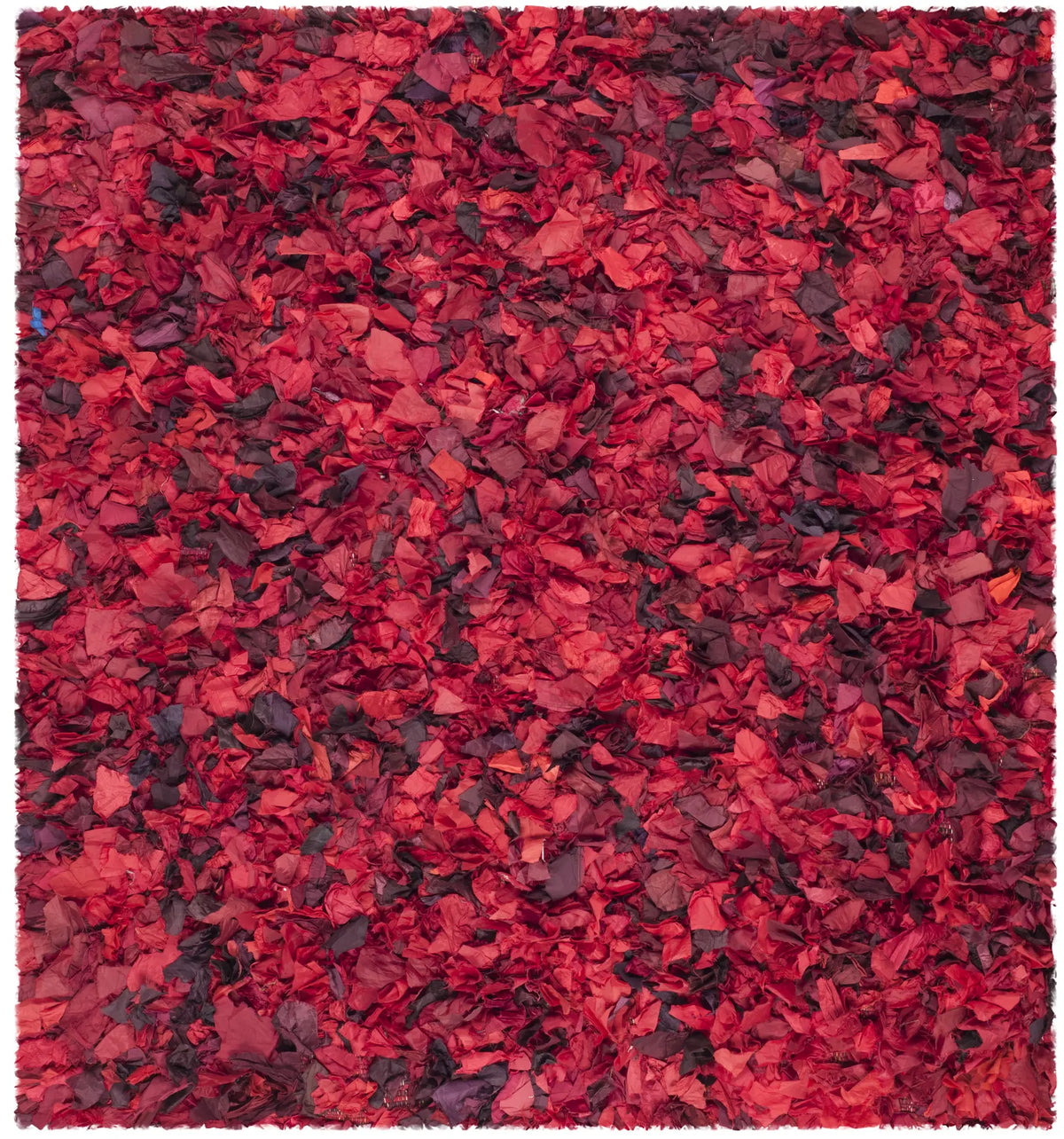 Safavieh Rio Shag 6'-0" x 6'-0" Rug in Red / Multi