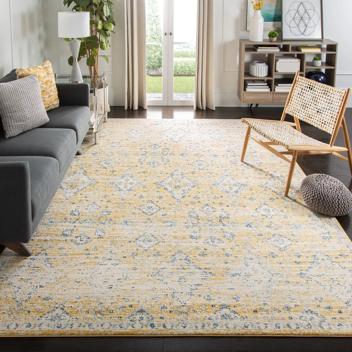 Safavieh Evoke 10'-0" x 14'-0" Rug in Gold / Ivory