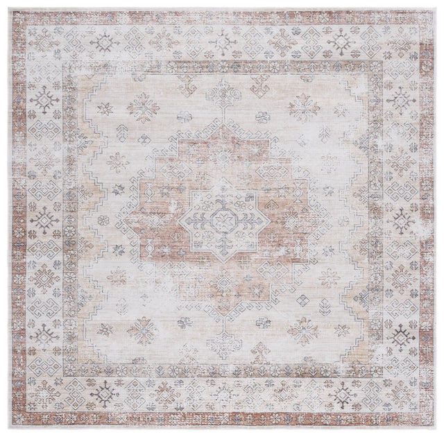 Safavieh Arizona 6'-0" x 6'-0" Rug in Beige / Rust
