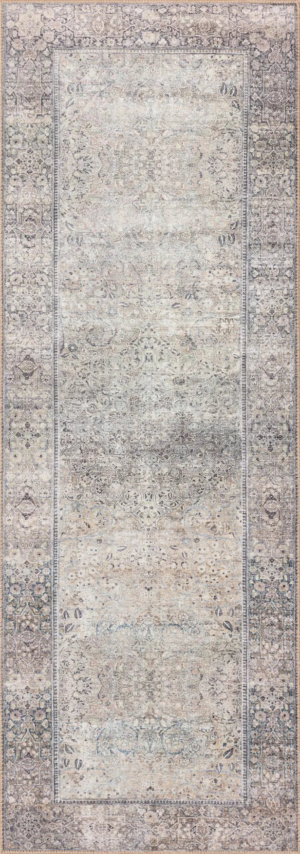 Loloi Wynter Wyn-03 Silver/Charcoal Rugs - runner flat
