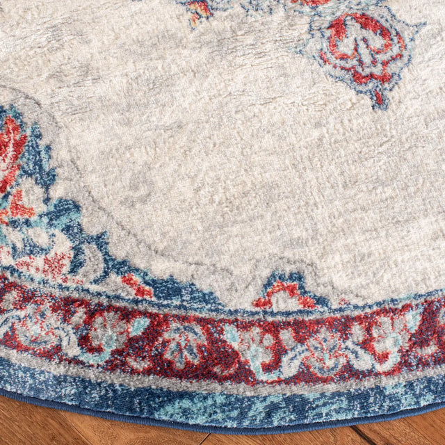 Safavieh Brentwood 6'-7" x 6'-7" Rug in Ivory / Red