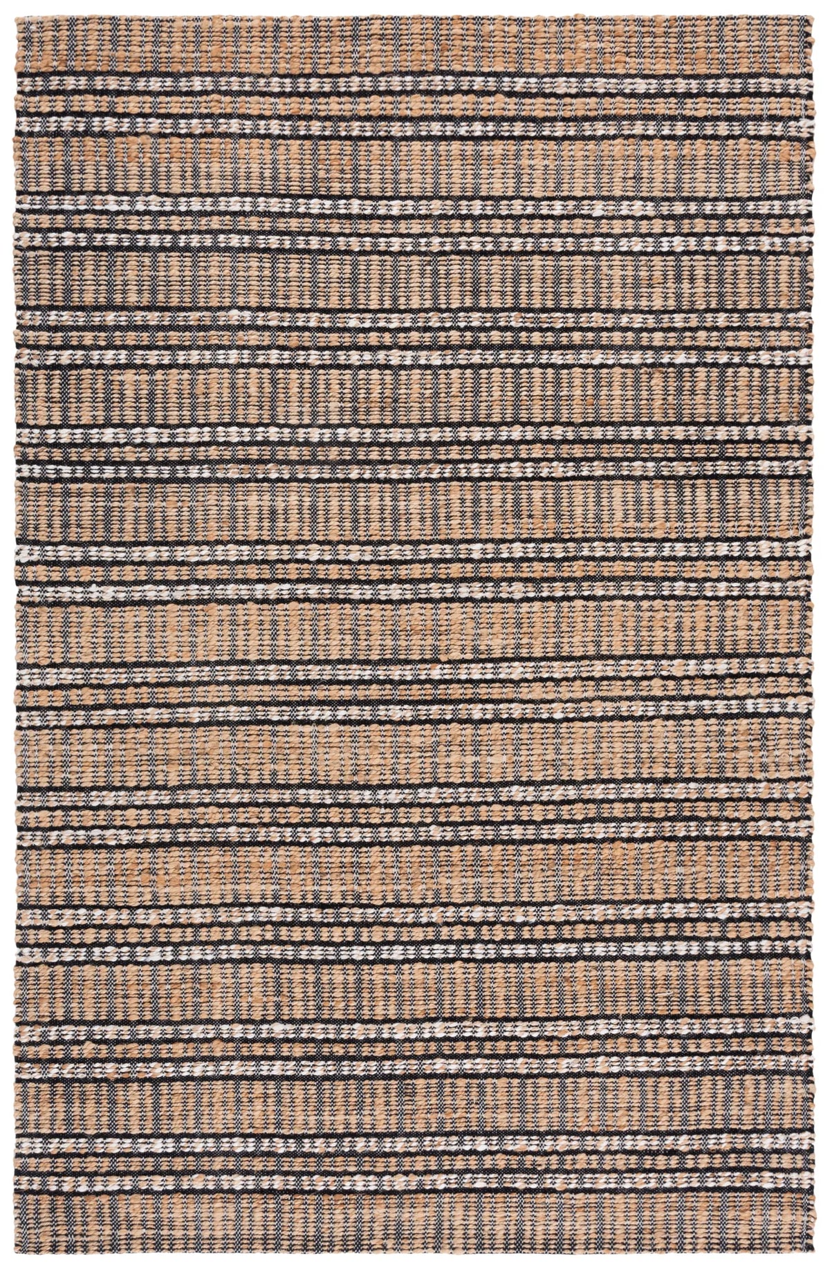 Safavieh Natural Fiber 4'-0" x 6'-0" Rug in Black / Natural