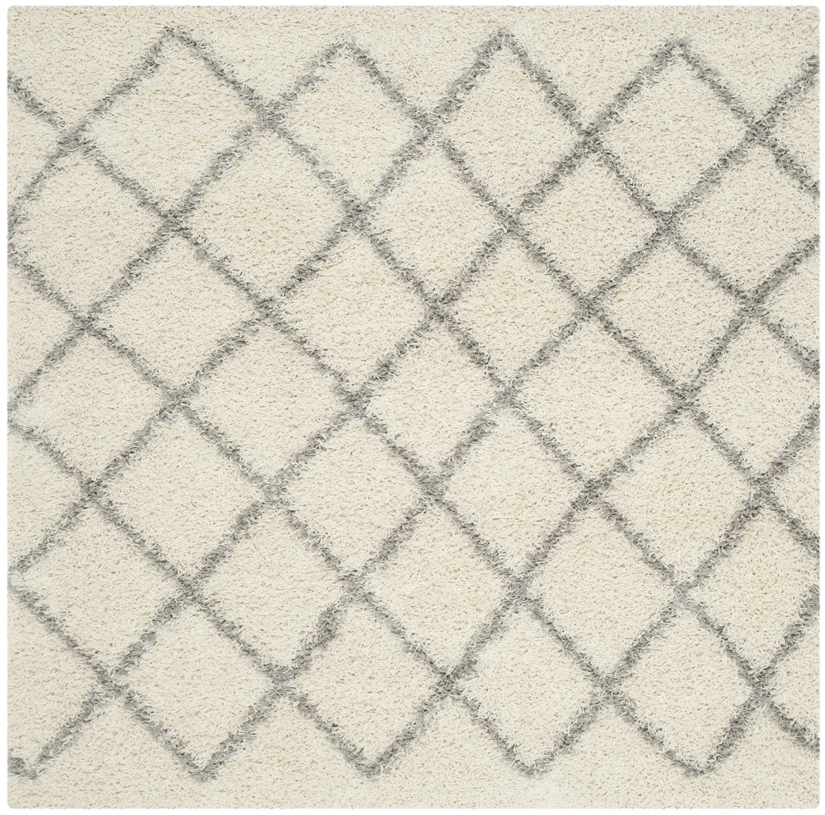 Safavieh Sgd-Dallas Shag 6'-0" x 6'-0" Rug in Ivory / Grey