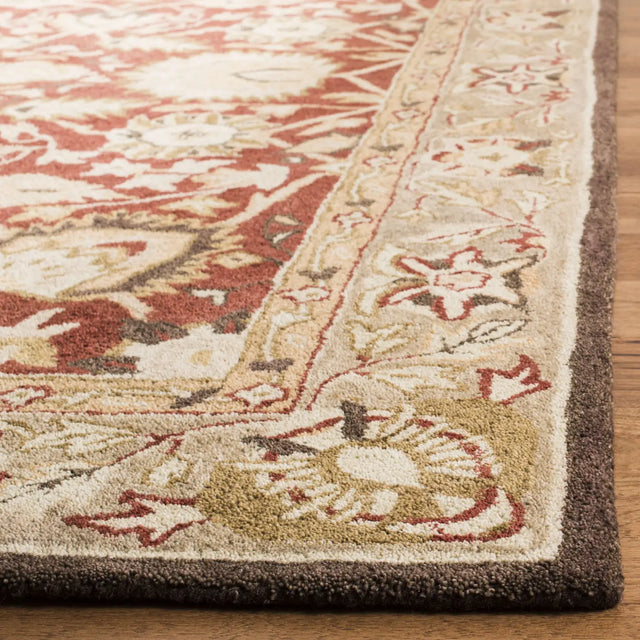 Safavieh Anatolia 4'-0" x 6'-0" Rug in Rust / Green
