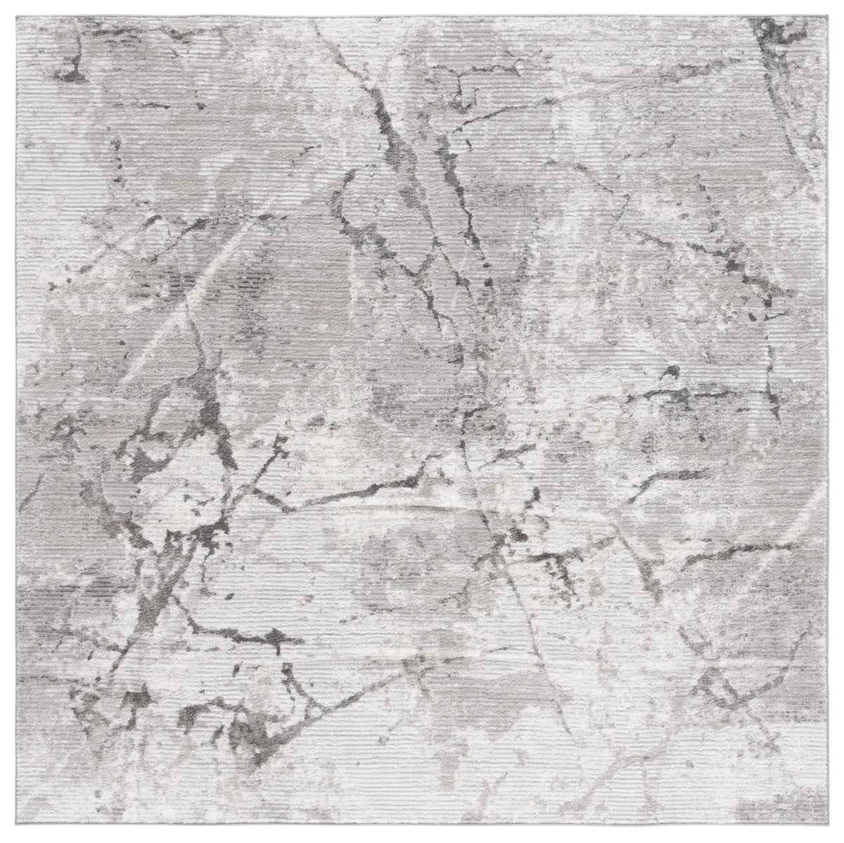 Safavieh Meadow 500 6'-7" x 6'-7" Rug in Grey / Dark Grey