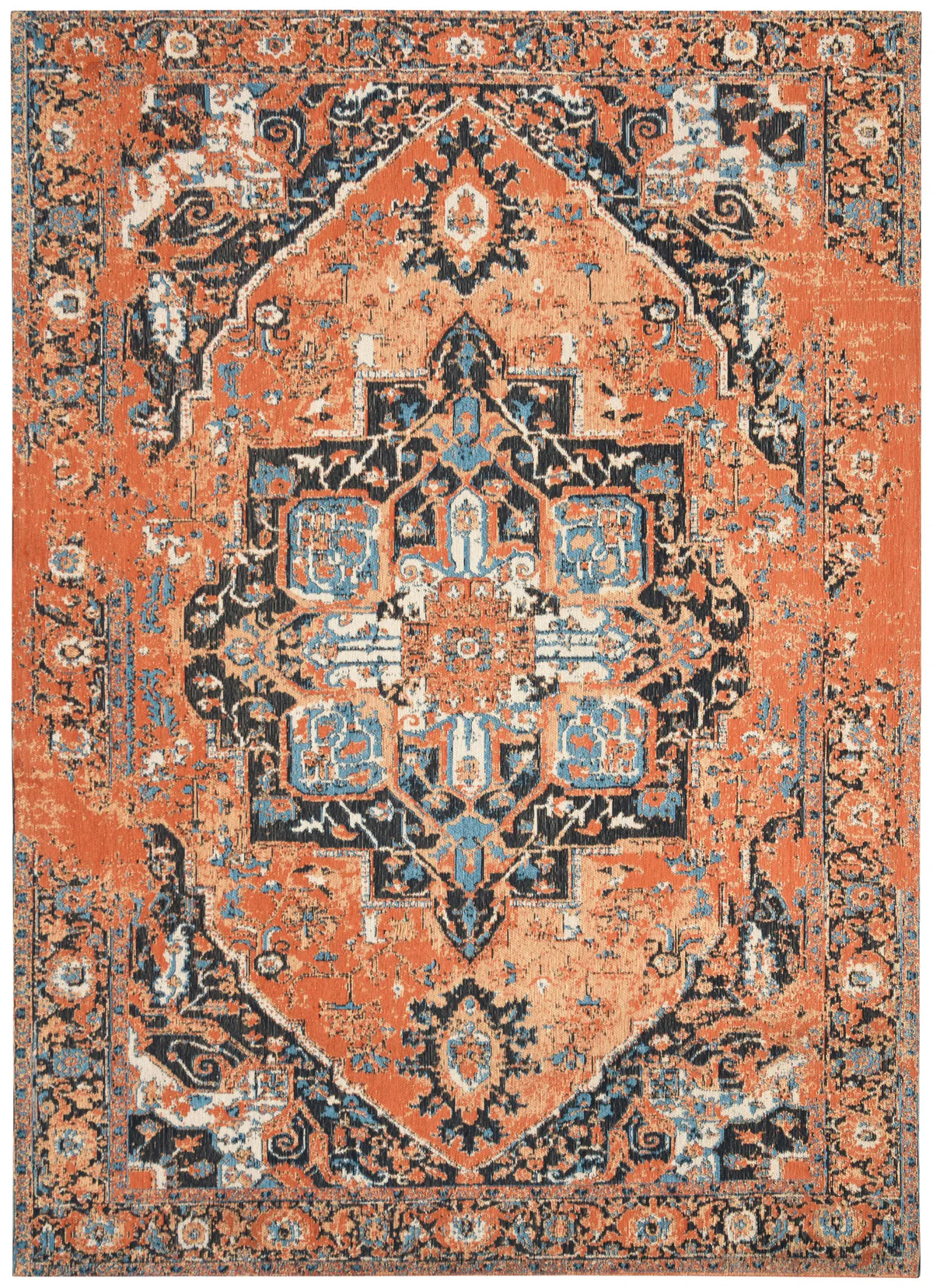 Safavieh Classic Vintage 4'-0" x 6'-0" Rug in Orange / Navy